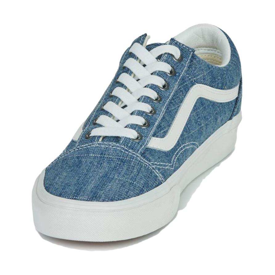 Vans Old Skool Retro Versatile Low Top Kids Skate Shoes Kids Sneakers Blue White VN000CR5Y6Z1