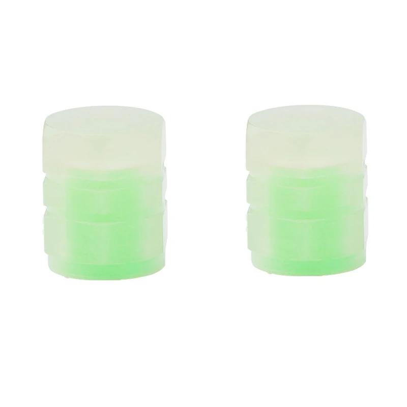 Car Motorcycle Mini Colorful Luminous Tire Valve Caps Glowing Valve Cover Car Tire Wheel Hub Styling Decoration Auto Accessories