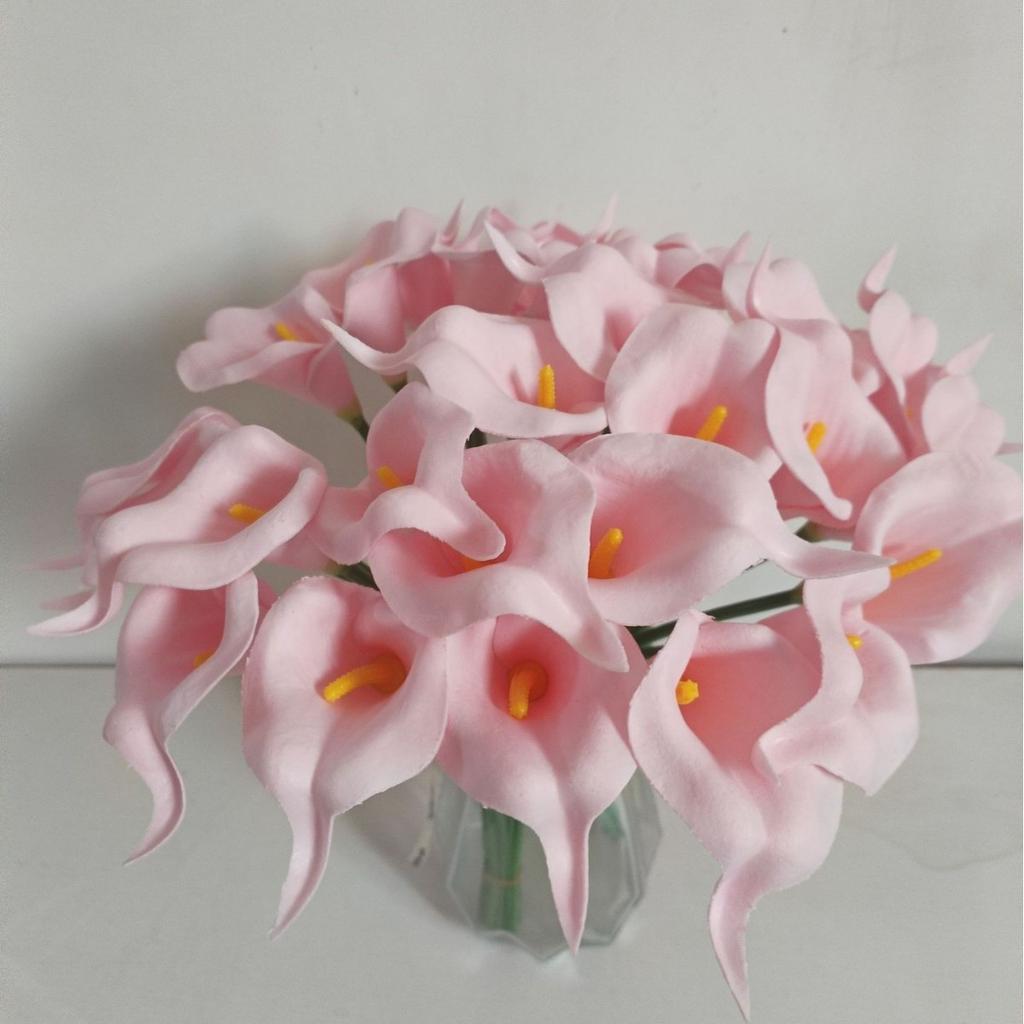 Simulation Bouquet Mini Pu Calla Lily Wedding Home Decoration Flower Ornament Photography Prop Fake Flower