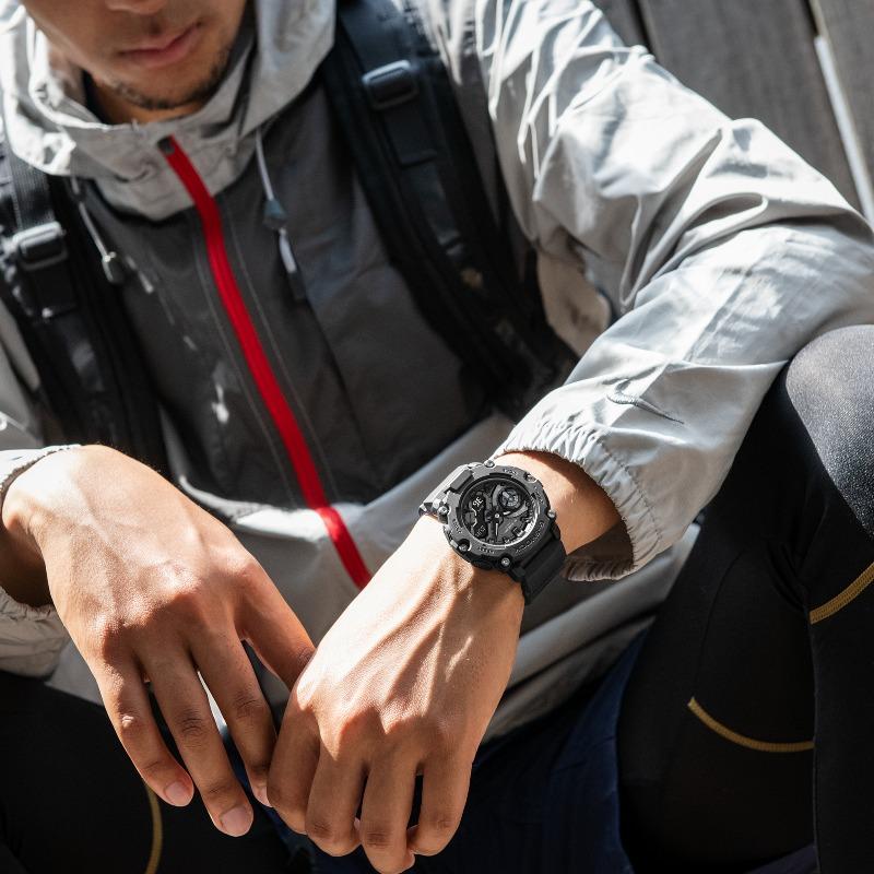 Casio Montre Homme G-SHOCK Résine 200M Étanche Résistante aux Chocs Numérique Quartz GA-2200BB-1A