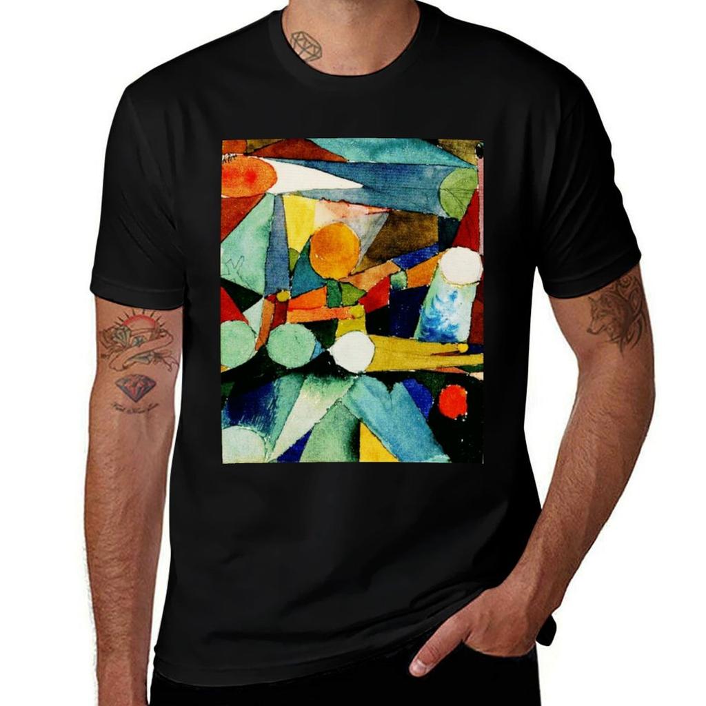 Colour Shapes Paul Klee Abstract Watercolor Art Tshirt Soft Cotton Print Tshirt