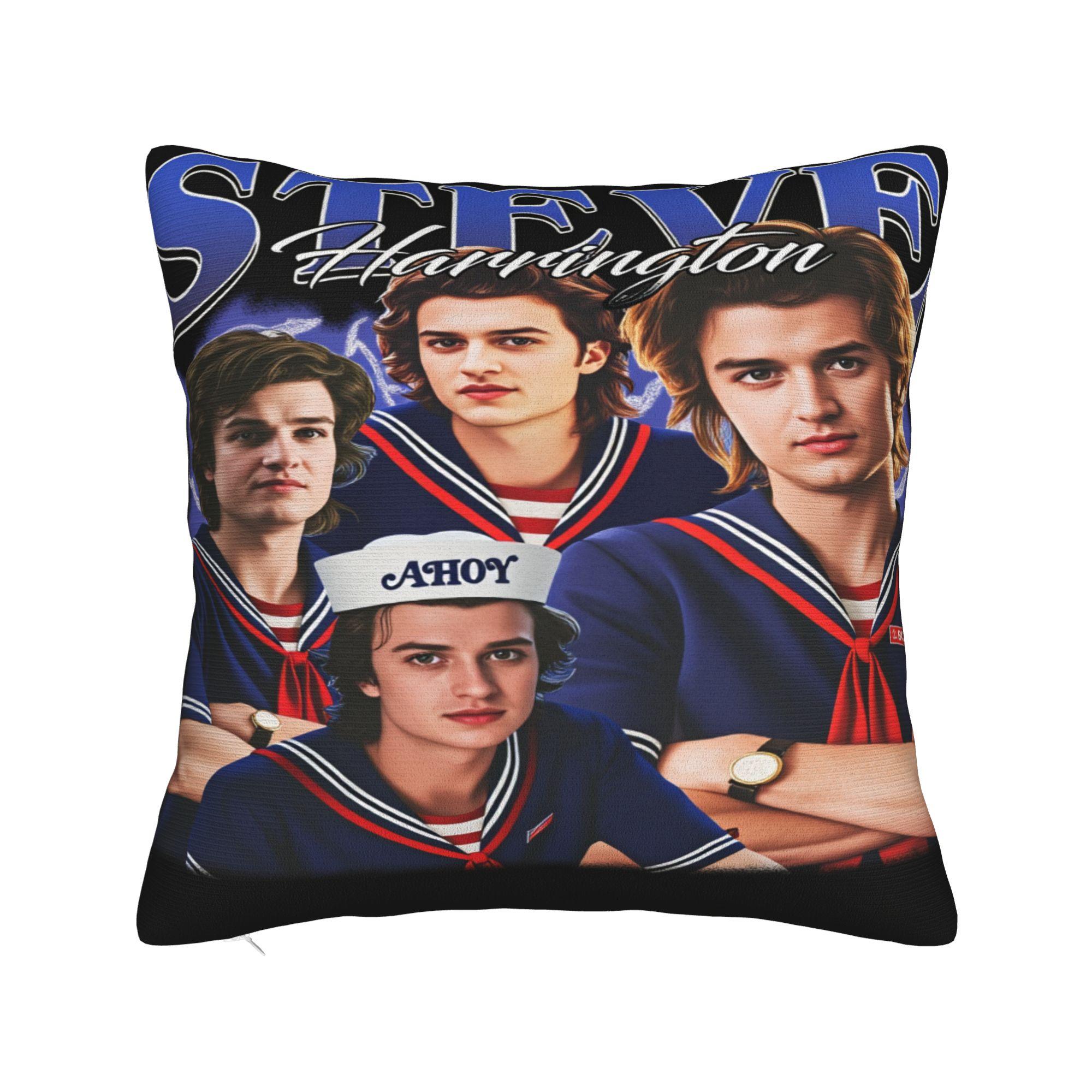 

Steve Harrington Pillowcases Retro Trendy Pillow Case For Sofa Bedroom Home Decor Comfy Pillow Cover 12x12Inch