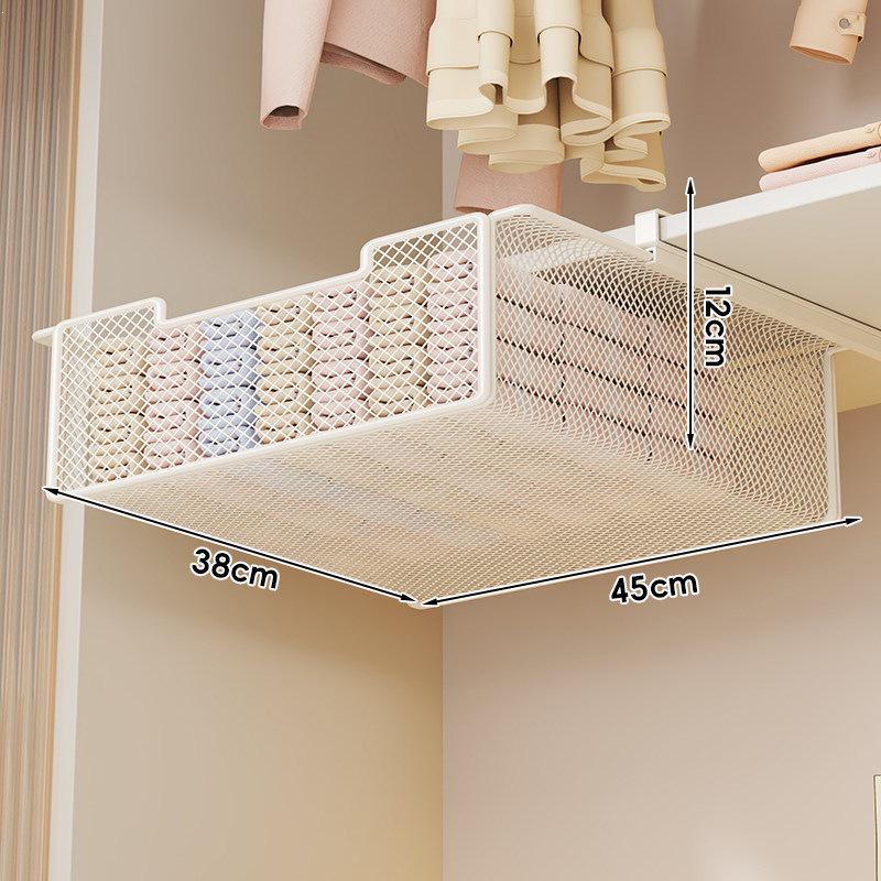 Wardrobe Divider Shelf: Pull-Out Layered Storage Rack for Underwear and Clothing