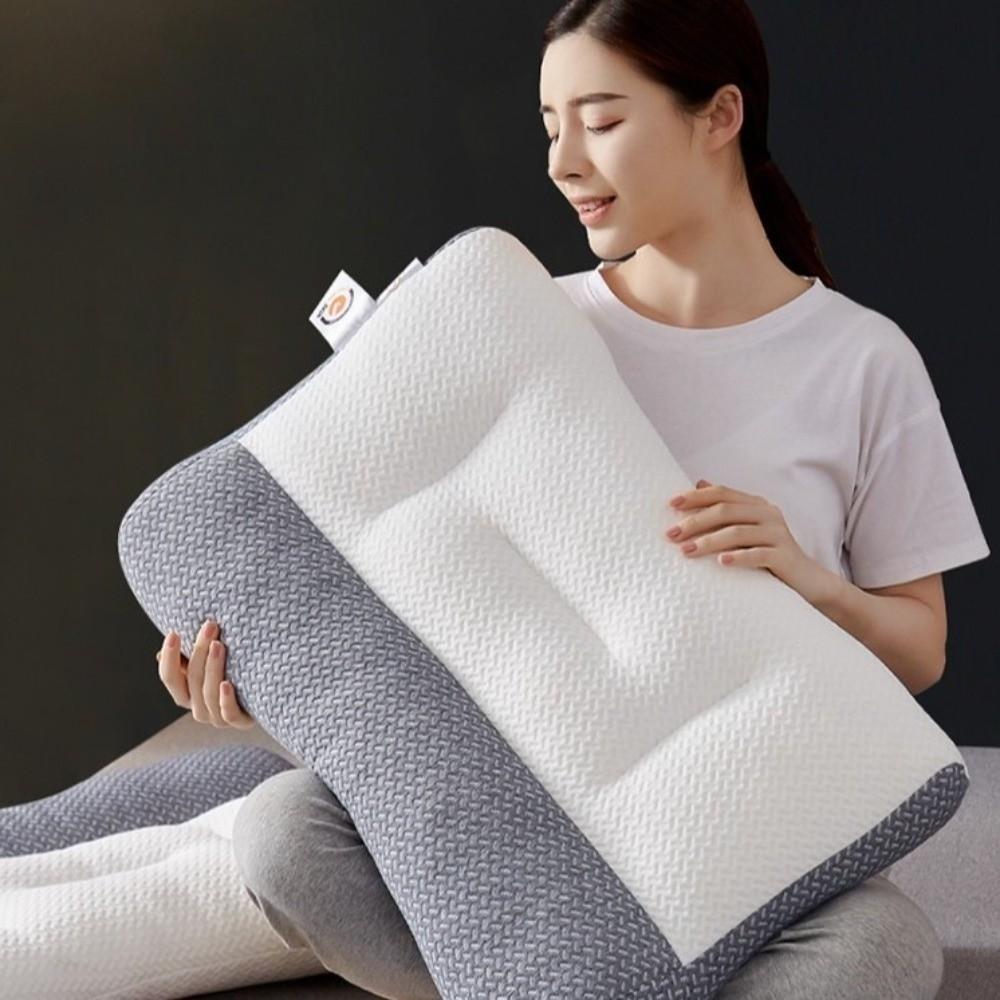 Neck Relaxing Neck Supportive Pillow Cotton Cover Sleeping Pillow New Memory Foam Pillow Home Use