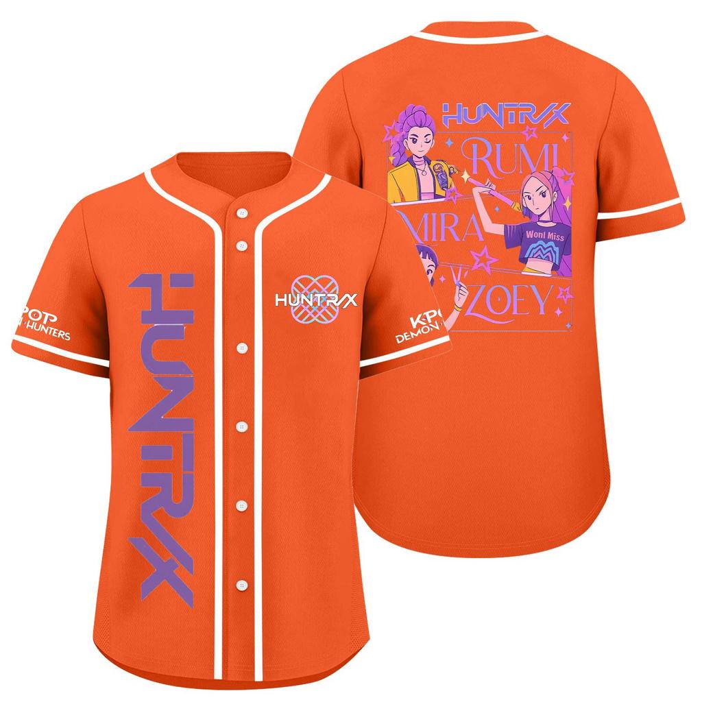 Children's Casual Cartoon Print Short-sleeved Baseball Jerseys Children's Sportswear Top