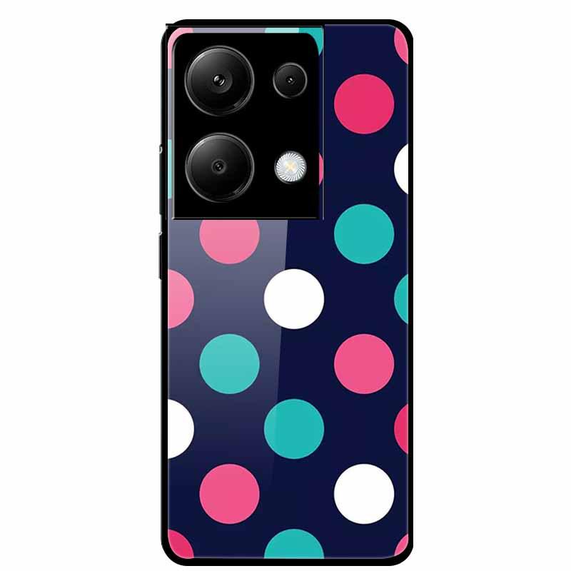 Redmi NOTE 13 PRO 4G Case with Tempered Glass & Aesthetic Color Painting