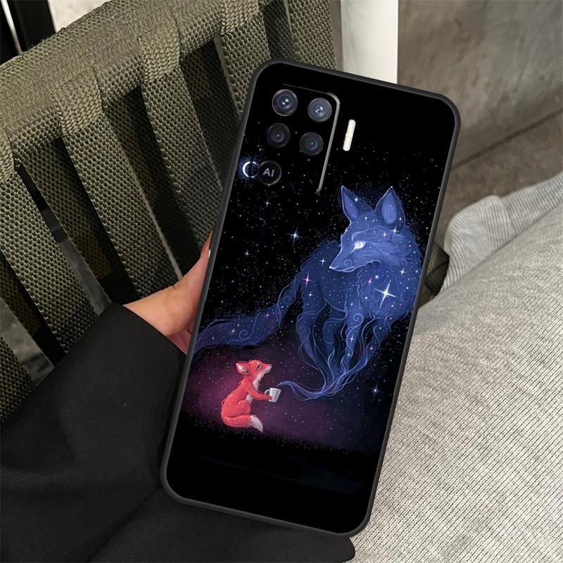 Cartoon Tier Fuchs Hülle Für Oppo A80 A60 A40 A94 A54 A98 A78 A18 A38 A58 A16 A76 A96 A17 A77 A74 A57S A15 Abdeckung