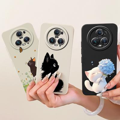 For Honor Magic 5 Case PGT-AN00 Cute Cat Cartoon Cover Shockproof Soft TPU Phone Case For Honor Magic 5 Pro Magic5 Fundas Bumper