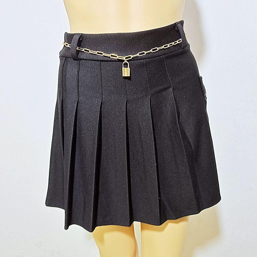 Punk Vintage Metal Lock Waist Chain Female, Adjustable Spice Girl Body Chain Pant Chain