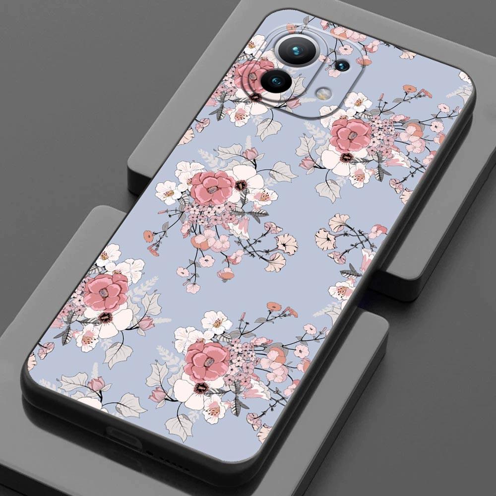Flowers of London Case for Xiaomi Mi 11 Lite 5G NE 11i 11X 11T 12 Pro Poco F1 F3 X3 GT X4 NFC Pro Cover Betsy Theodora Wiltshire