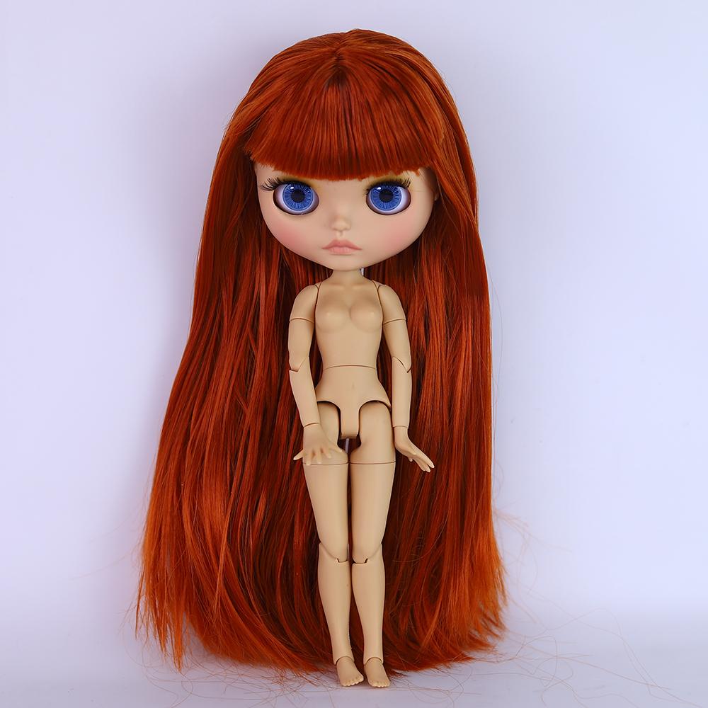 ICY DBS Blyth Doll 1/6 Joint 30cm Brown Skin Matte Face Toothed Mouth Girl Doll BJD Toy Gift