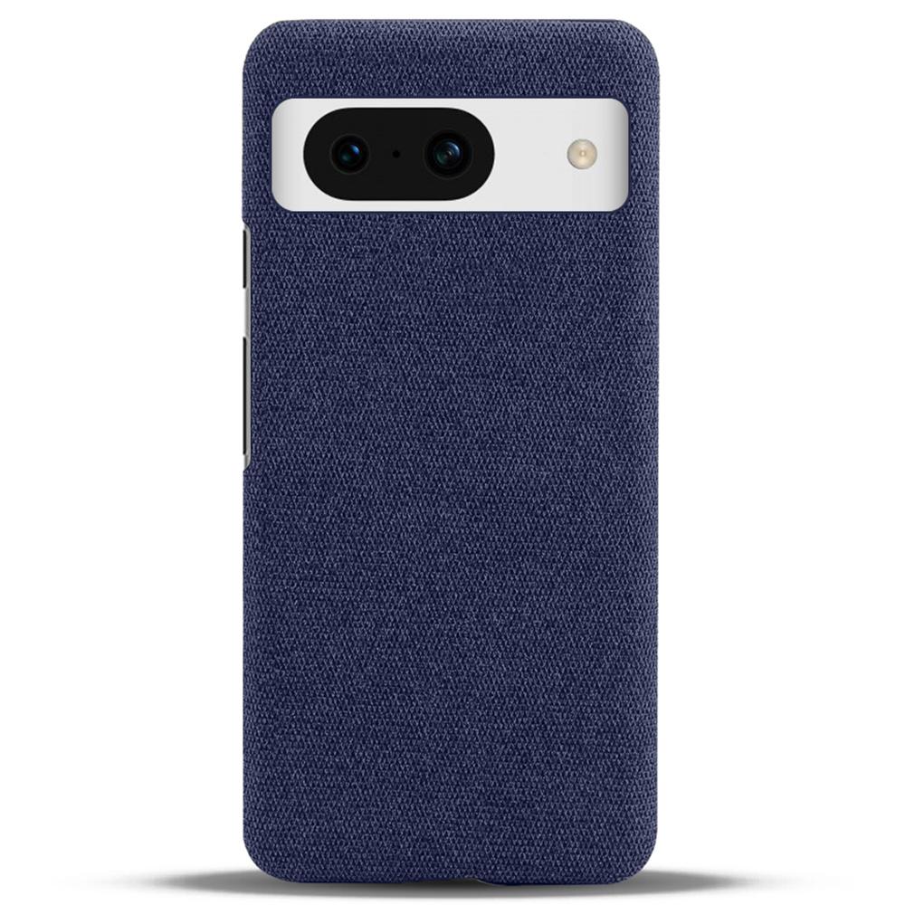 For Google Pixel 8a Case Fabric Cloth+PC Solid Color Design Back Phone Cover