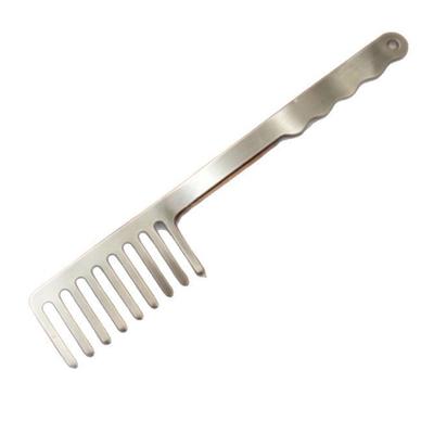 Stainless Steel Spaghetti Comb Server, Pasta Serving Fork, Kitchen Tool For Portioning & Twirling Long Noodles