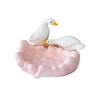 High-end Soap Tray Cartoon Soap Dish Drain Rack Decorative Duck Soap Holder  Toilet