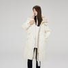 Women's Plus Size Cotton Clothing Winter Medium-length Over The Knee Waffle Thickened Cotton Jacket Tide Jacket