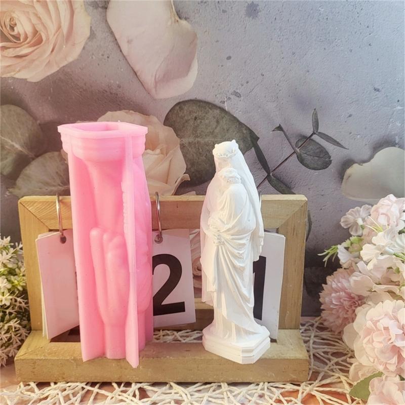 Vielseitige Stabile Silikonform zur Herstellung einzigartiger Kerzenhalter Glatte Designs Stabil und Rissbeständig Tägliche Nutzung