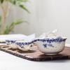 Blue and White Porcelain Travel Tea Set 1 Pot 2 Cup Coffee Teapot for Tea in a Cup Gaiwan Cups and Mugs Teacups Teeware Teware