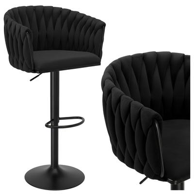 Barhocker Cofton Black Schwarzer Samt