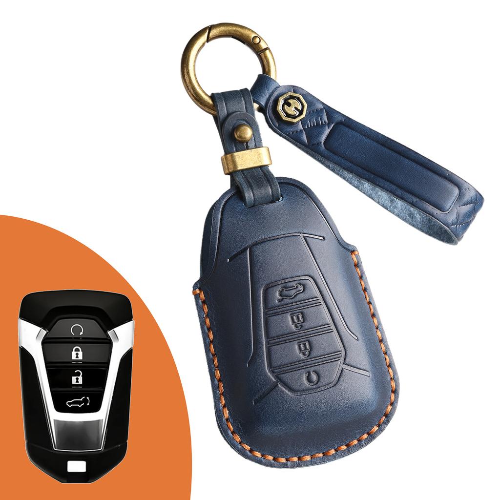 Retro Key Cover Is Suitable for 23 Jiangxi Isuzu D-MAX New Dmax Car All-inclusive Pickup Leather Case