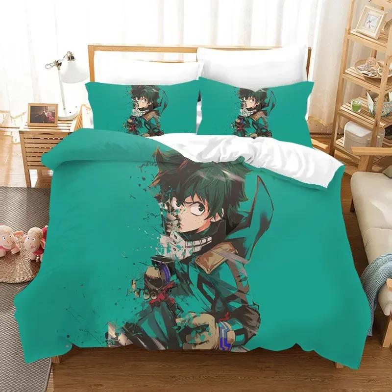 My Hero Academia 3D Printed Duvet Case Pillowcase Bedding Set Twin Full King for Kids Adults Bedroom