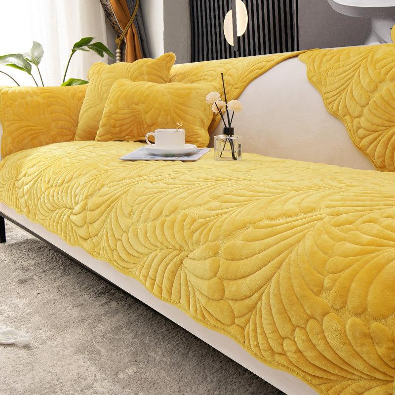 Thickening Sofa Cushion Non-Slip Stain-Resistant Affordable Luxury Style Sofa Cover Universal Cover High-Grade Sofa Slipcover Universal