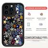 Five-Color Star Stairs iPhone 15/16/17 ProMax Protective Case (Black, New Groove)