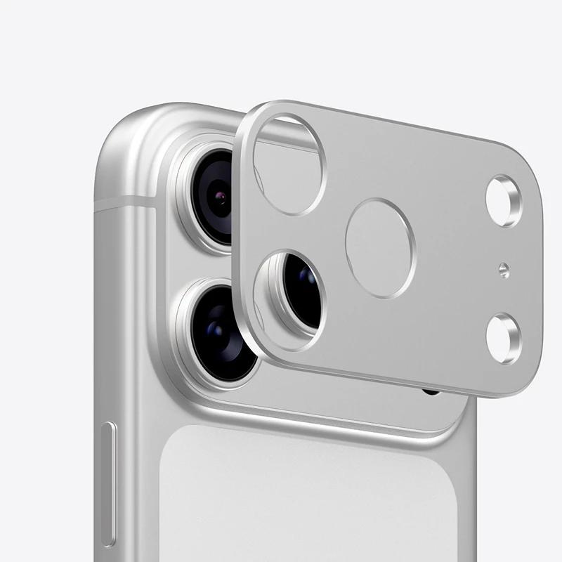 

9D Aluminum Alloy Rear Camera Lens Protector for IPhone 17/17 Air/17 Pro/17 Pro Max, Anti-Scratch Lens Ring Film For 17Promax срібний