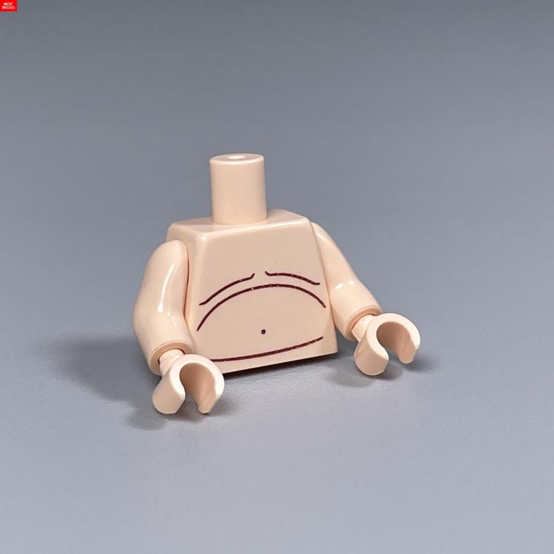 5pcs/lot MOC Bricks Torso Suit Body Wear Arms Hands Muscle Chef Cloth Educational Building Blocks Assembled Toys Plastic Dolls