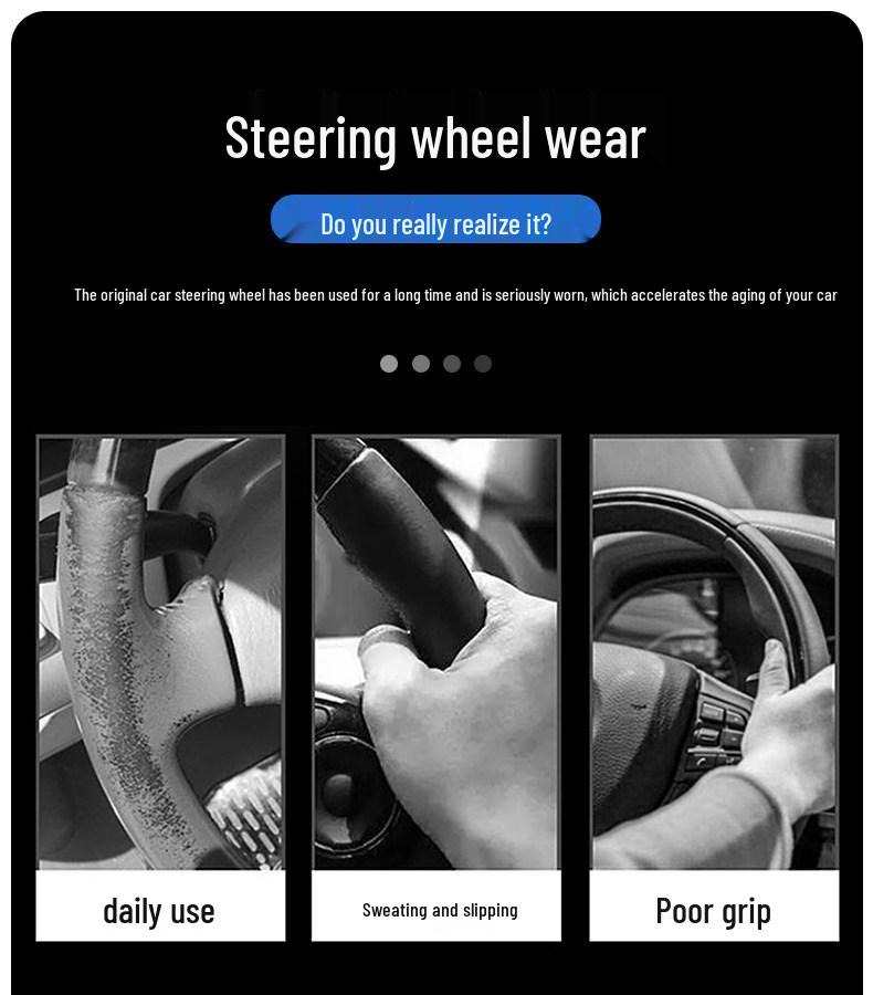 Steering Wheel Cover for Geely: Xingyue L, Dihao GS, Haoyue L, Boyue, Binrui, Vision X6, Binyue, Xingrui.