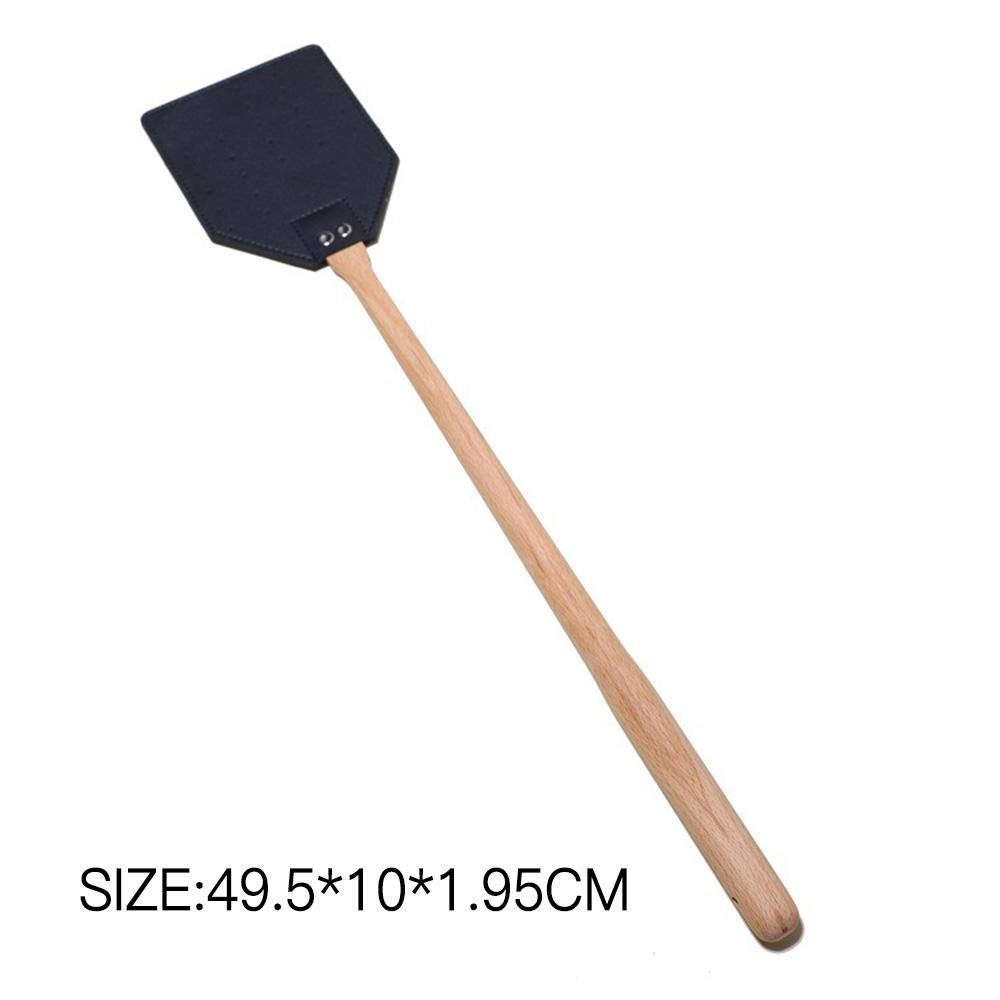 Manual Leather Fly Swatter Lightweight Home Swatting Tools for Kitchen Living Room Bathroom