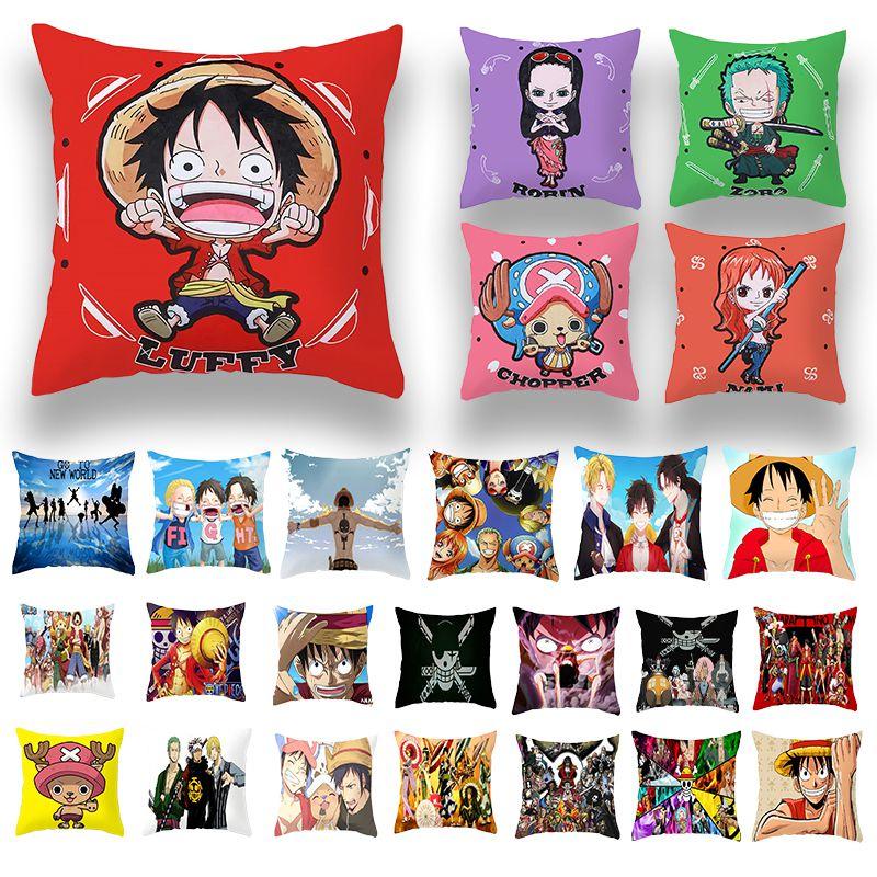 Anime Piece One Cartoon Cushion Cover Pillow Case Sofa Decorative Pillowcover