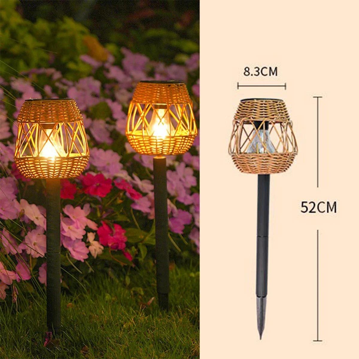 

Светодиодные солнечные фонари для газонов, дорожки, балкона, двора, улицы, ландшафта, наружного водонепроницаемого сада, работающего на солнечной энергии, декоративного освещения Warm