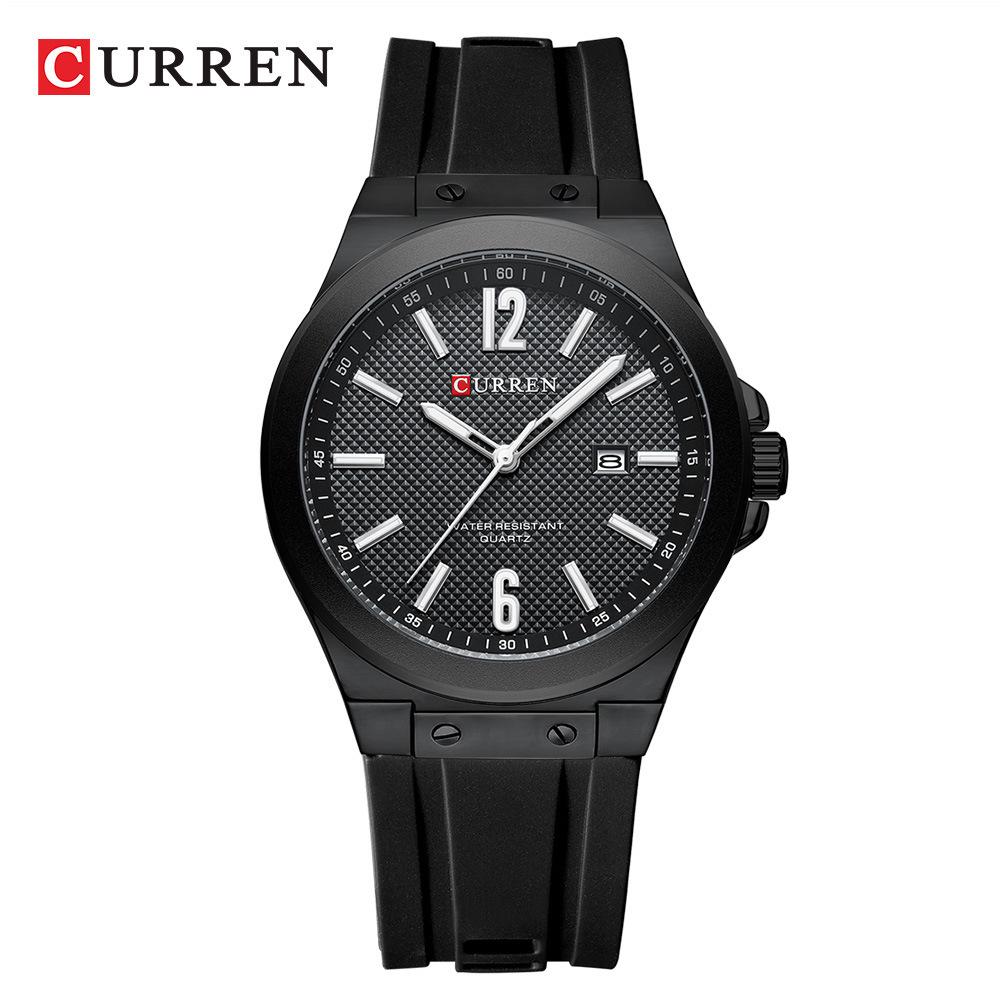Curren 8467 Men s Casual Watch with Calendar and Rubber Strap