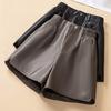 2023 Trendy Women's High Waist PU Leather Shorts - A-line, Loose Fit for Autumn/Winter, Perfect with Boots
