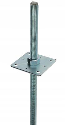 Pole Base With Adjustable Height Anchor M24*500 110*110 - Lbs Pk24*110