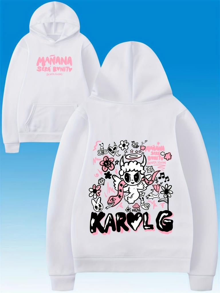 Men'S Long Sleeve Hoodie Hip Hop Streetwear Pullover Black Casual Sweatshirt with Kangaroo Pocket Comfortable Casual Attire