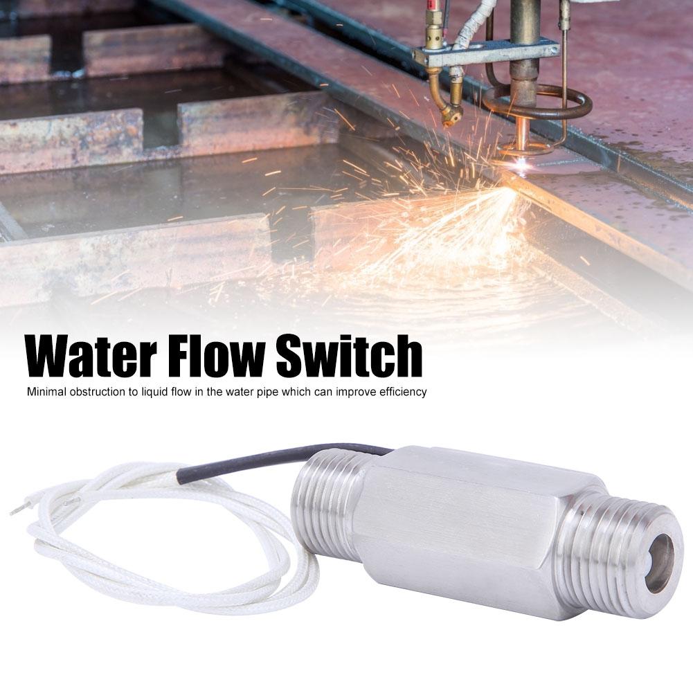 FS 03 Water Flow Switch 304 Stainless Steel 1 2NPT Double Male Thread for Oil Liquid