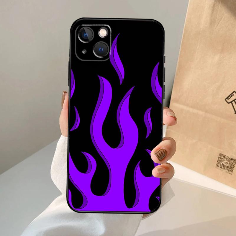 

Flame Painted Fire Pattern Phone Case For iPhone 17 Air 16 15 14 11 12 13 Pro Max 12 13 mini 15 16 Plus 16e Cover Coque iPhone 15Pro MAX