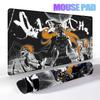 Japan Anime Figure Bleach Mouse Pad Large Desk Accessories Desk Pad Rubber Base Edge Mousepad Non-Slip Mousepad for Office