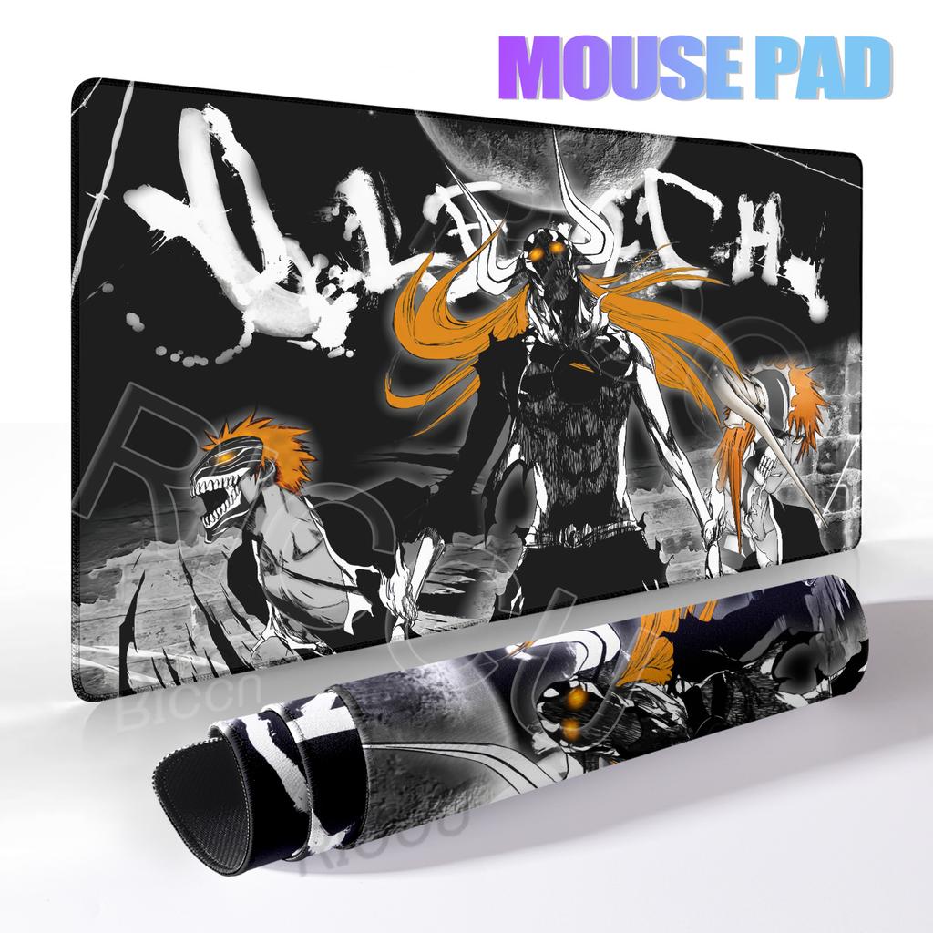 Japan Anime Figure Bleach Mouse Pad Large Desk Accessories Desk Pad Rubber Base Edge Mousepad Non-Slip Mousepad for Office