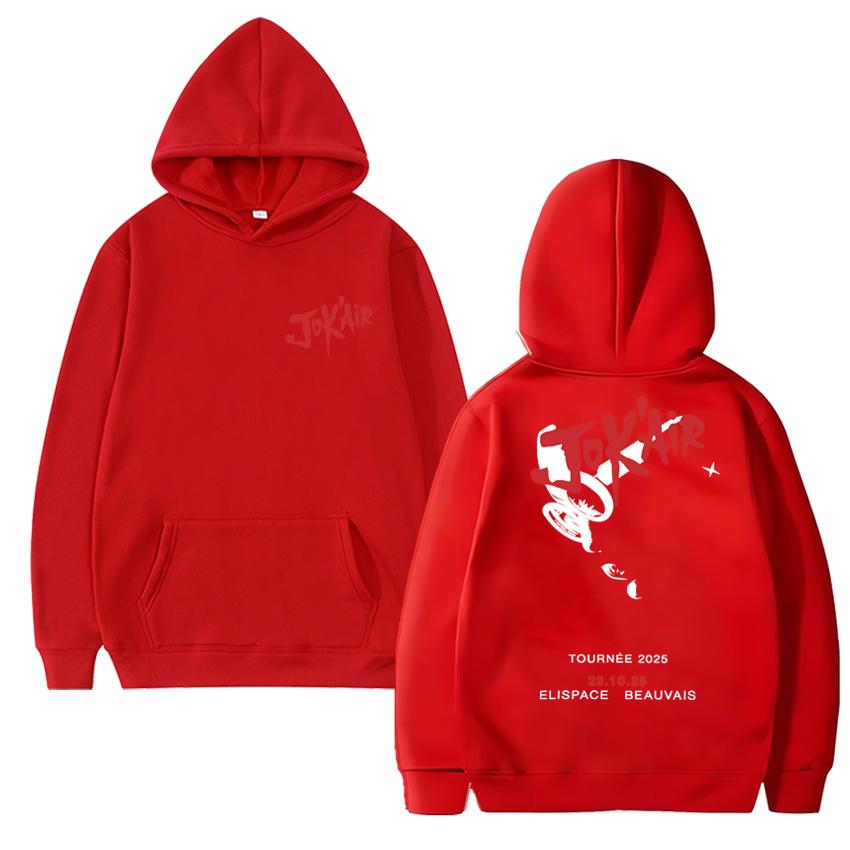 2025 Rapper Jok air Melvin De Paris Album Double Sided printed streetwear Men women hip hop punk pullover Unisex Fleece Hoodie S