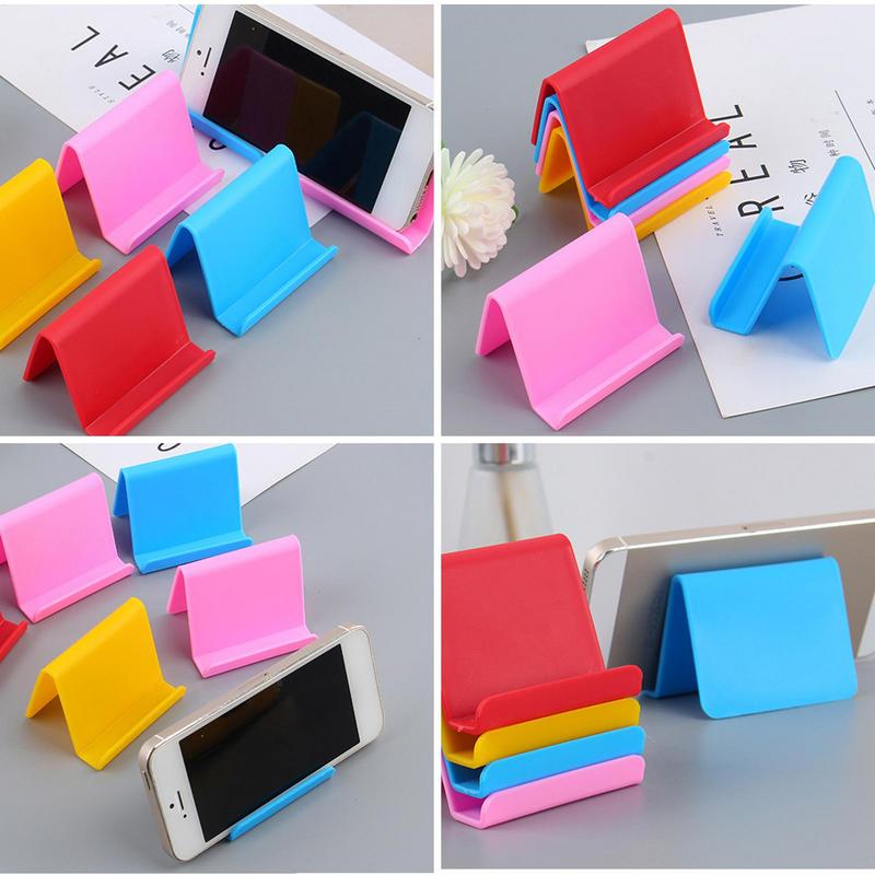 Portable Table Phone Holder Bracket Desktop Stand with Non Slip Base for Reading Video Call Universal Mobile Phone Stand