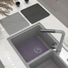 Silicone Hollow Drainage Heat Insulation Mat Square Sink Mat for Kitchen Sink Bottom Anti-scratch Anti-drop