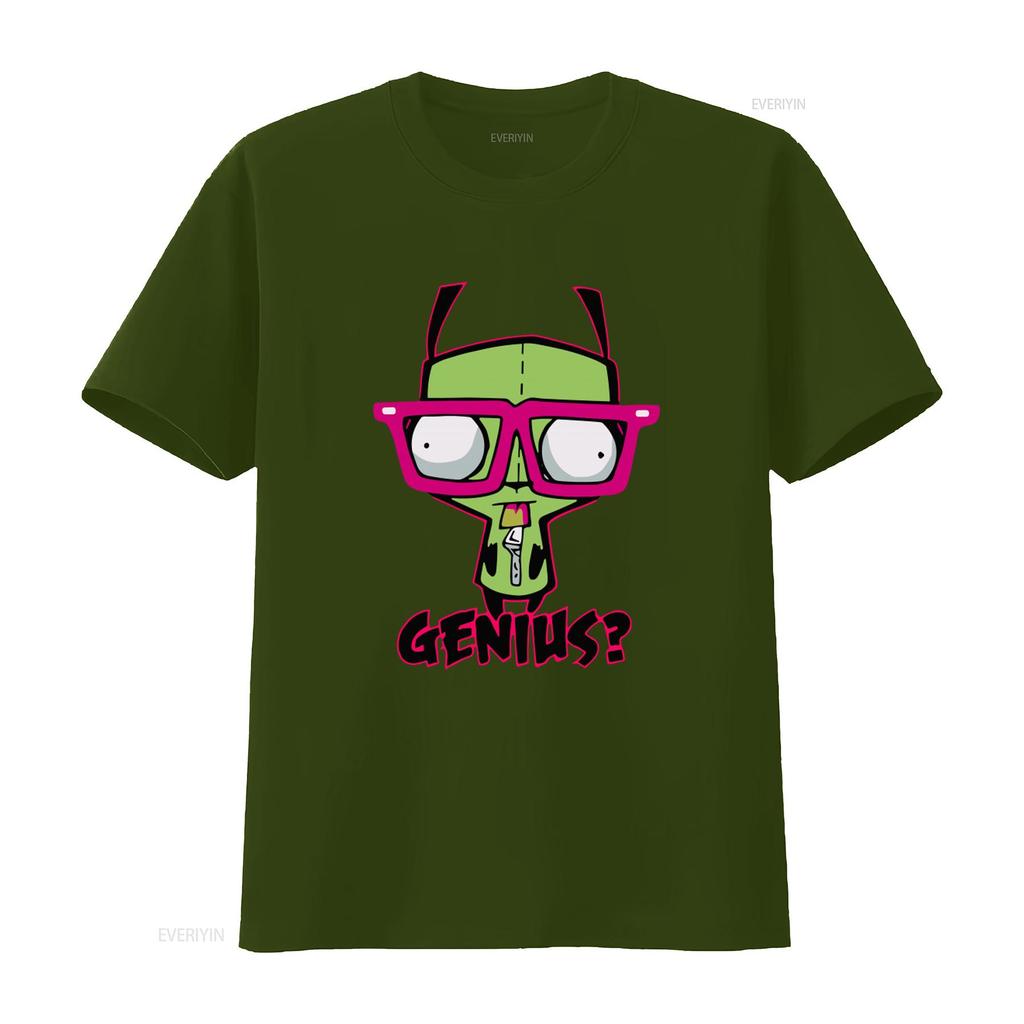 Invader Zim Gir Genius Duh T Shirt for Men Available in Sizes S 2XL vintage Washed Stylish Casual Soft Comfortable graphic
