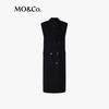MO&Co. NOIR Collection Long Wool Suit Vest