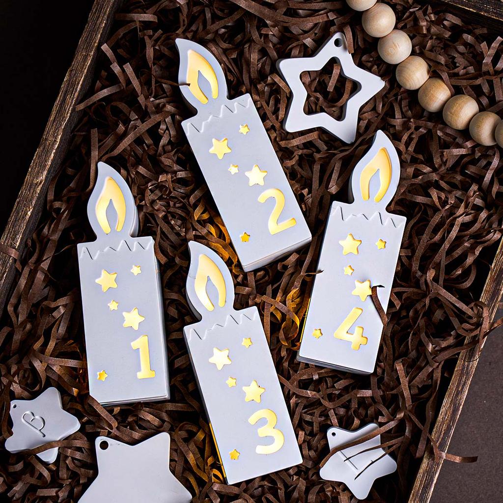 Number Candle LED Light Silicone Mold DIY Home Festival Birthday Ornament Casting Molds Aromath Plaster Resin Crafts Making Kit