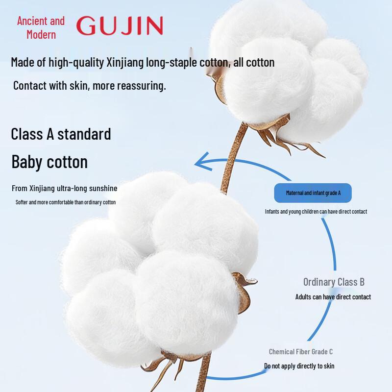 GUJIN Women's High-Waist Seamless Cotton Briefs
