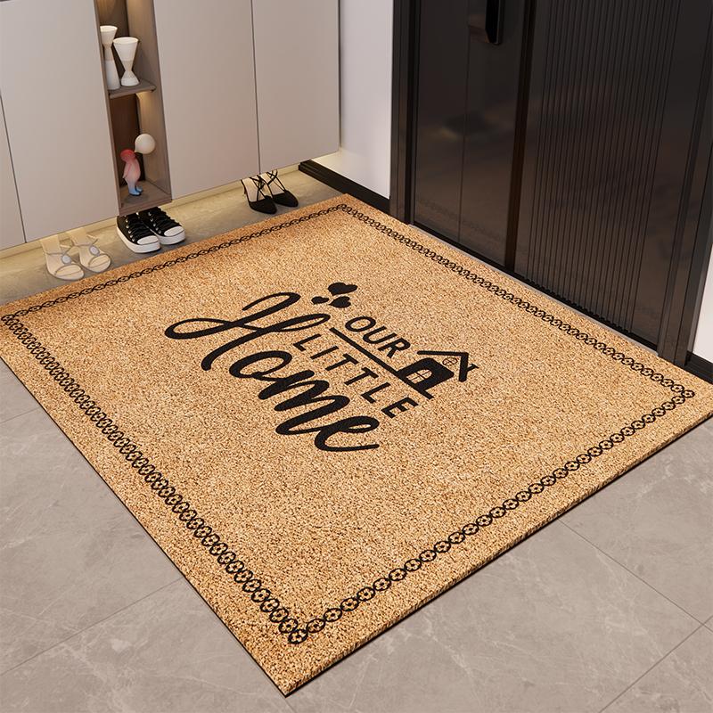 Door Floor Mat Silk Ring New Door Mat Door Non-Slip Foot Pad Dirt-Resistant Leave-In Door Entrance Carpet