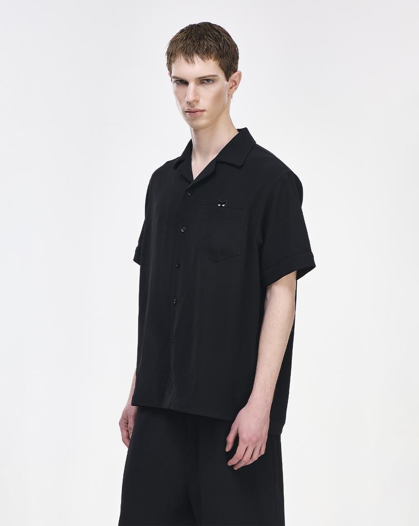 Jijelosongjio G-Zero Liminal Trace Half Shirt Black Si3Sh810Bk