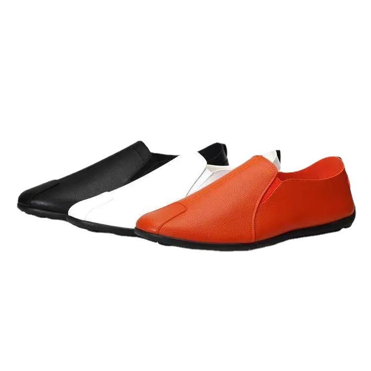 Men's Shoes 2025 New Men's Casual Shoes Men's Shoes Low-top Beanie Shoes Soft Flat Shoes Slip-on Shoes